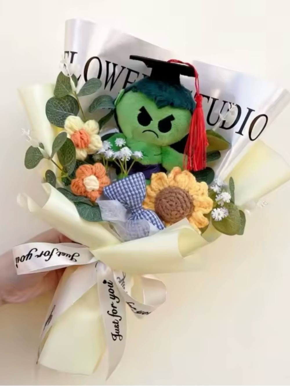 Marvel Green Hulk graduation Plush Bouquet